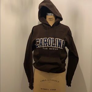 UNC “Carolina Tar Heels” Vintage Brown Women’s Hoodie Sweatshirt S